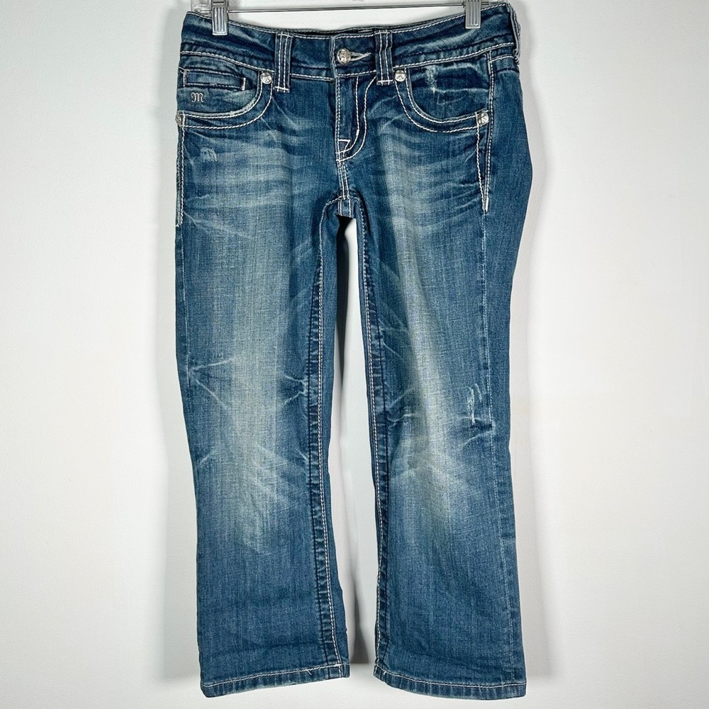 Miss Me Women’s Size 27 Capri Denim Jeans Flap Pocket